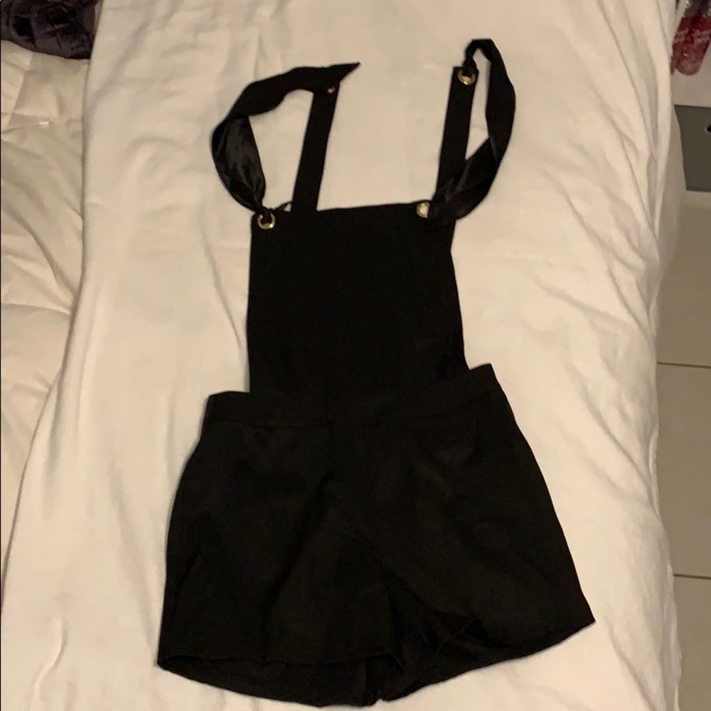 Black overalls